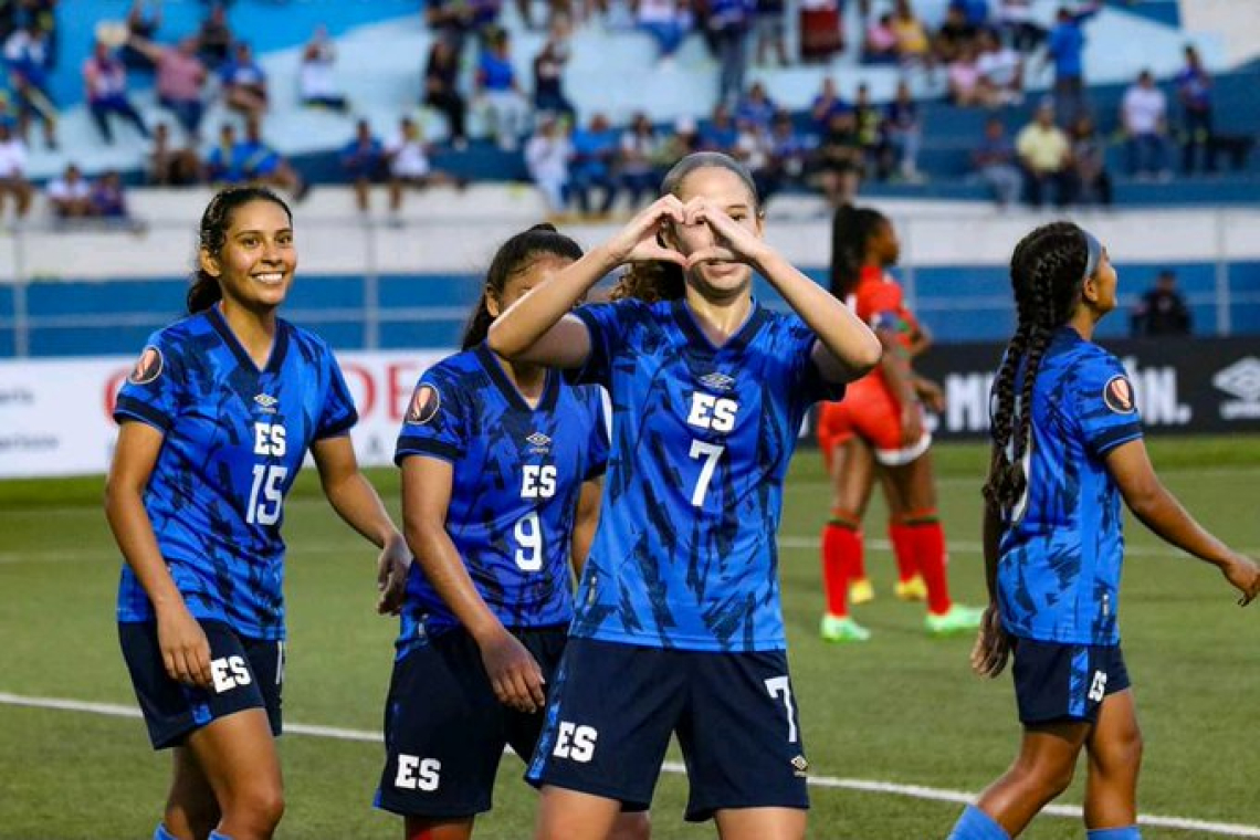 Selecta femenina golea 9-1 a Martinica rumbo a copa oro.